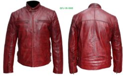 Leather Jacket Mens GS-307